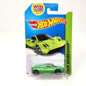 2014 Hot Wheels #198 HW Workshop-HW All Stars PAGANI HUAYRA Green Variant (gz)